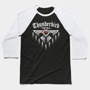 Thunderbird White Baseball T-Shirt